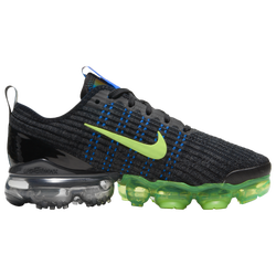 Boys' Grade School - Nike Air VaporMax Flyknit 3 - Black/Green/Blue