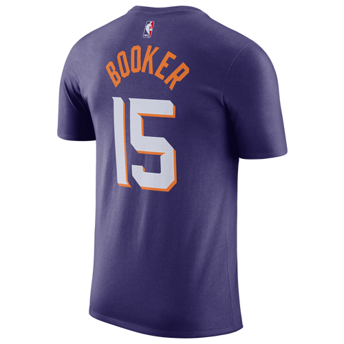 Men's Nike Devin Booker Purple Phoenix Suns Name & Number T-Shirt - Icon Edition