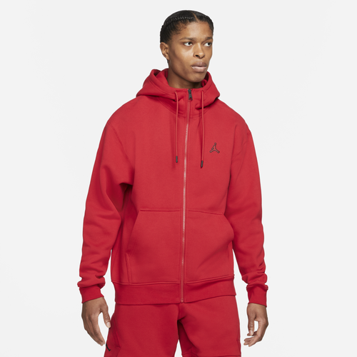 

Jordan Mens Jordan Essential Fleece Full-Zip Hoodie - Mens Gym Red/Red Size S