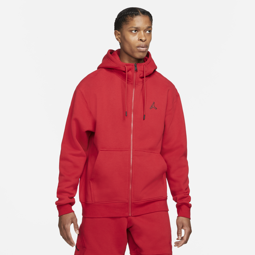 

Jordan Mens Jordan Essential Fleece Full-Zip Hoodie - Mens Gym Red/Red Size M