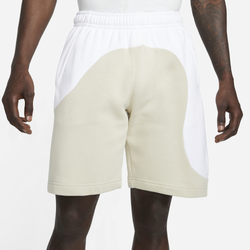 Men's - Nike Club Color Clash Shorts - White/Tan