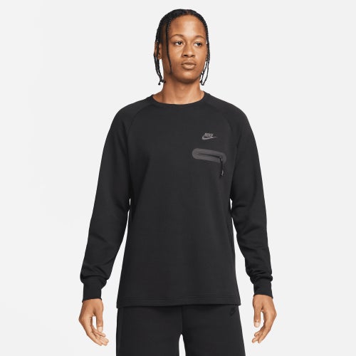 Shop Nike Mens  Tech Long Sleeve Top In Black/black