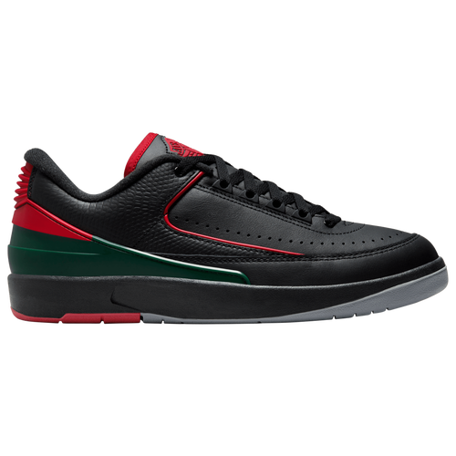 

Jordan Mens Jordan Retro 2 Low - Mens Basketball Shoes Black/Fire Red/Fir Size 9.5