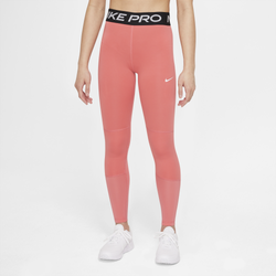 Girls' Grade School - Nike Pro Tights - Pink Salt/White