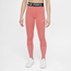 Nike Pro Tights - Girls' Grade School Pink Salt/White