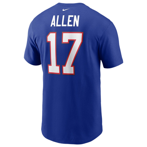 

Nike Mens Josh Allen Nike Bills Name & Number T-Shirt - Mens Royal/Royal Size S