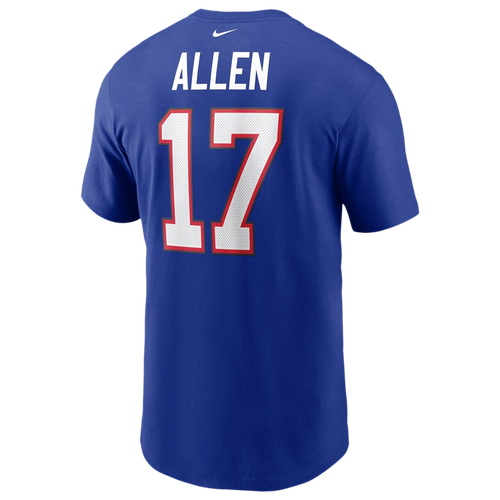 

Nike Mens Josh Allen Nike Bills Name & Number T-Shirt - Mens Royal/Royal Size M