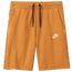 Nike NSW Tech Fleece Shorts - Boys' Grade School Kumquat/White