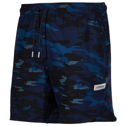 

Legends Mens Legends Luka 7" Linerless Shorts - Mens Navy Camo/Black Size L