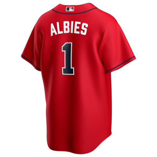 Nike Mens Ozzie Albies  Braves Replica Player Jersey In Red/red