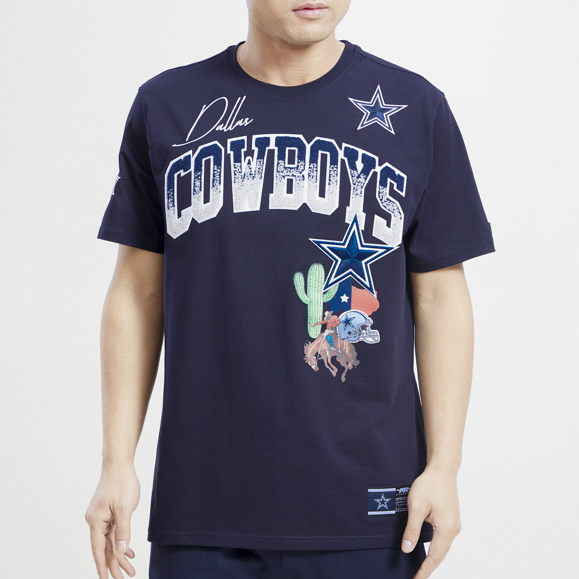 Men's Pro Standard Navy Dallas Cowboys Old English T-Shirt