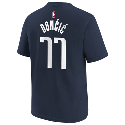 

Boys Jordan Jordan Mavericks Statement Name & Number T-Shirt - Boys' Grade School Navy/White Size S