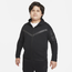 Nike Tech Fleece Full-Zip Extended Sizes - Boys' Grade School Black/Black