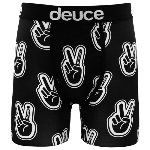 

Deuce Mens Deuce Peace Underwear - Mens White/Black Size L