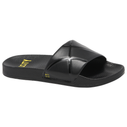 Men's - All City By Just Don Embossed Slides - Black/Black
