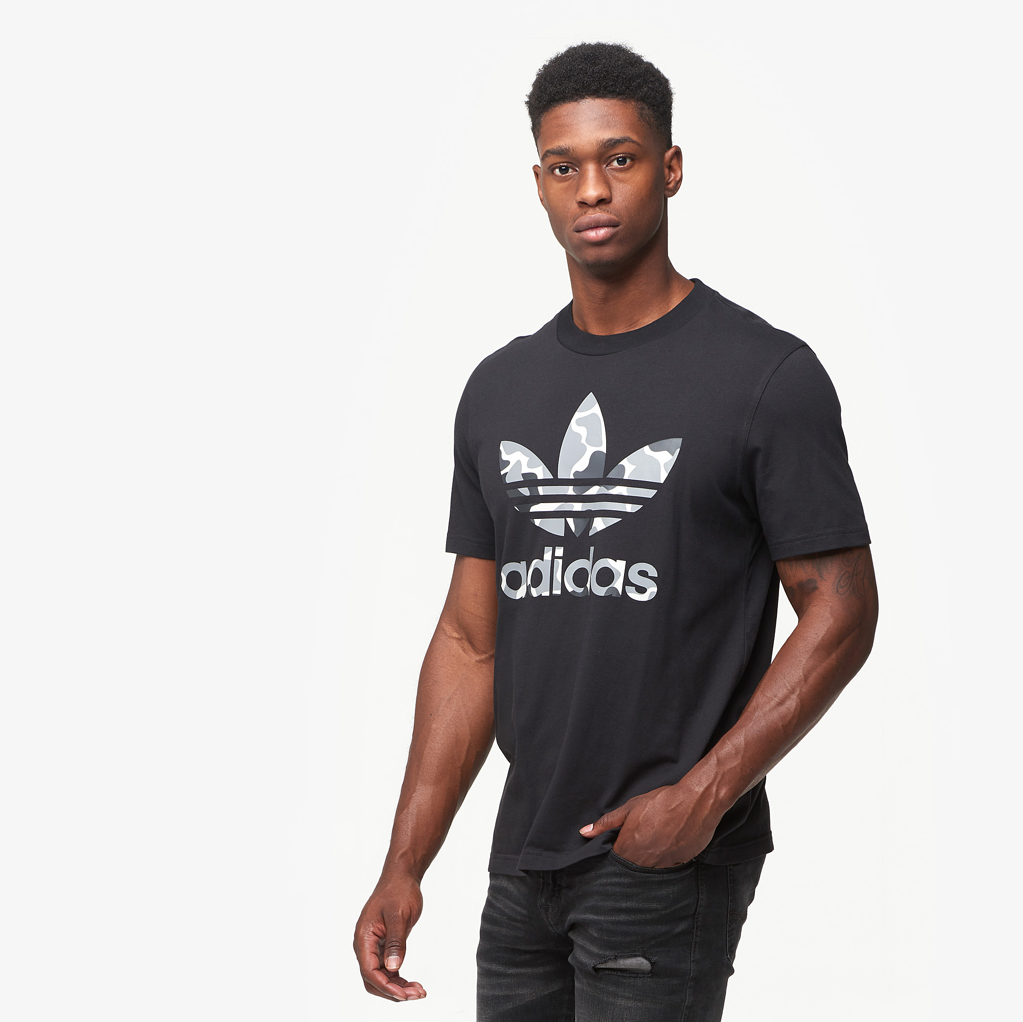 adidas trefoil camo t shirt