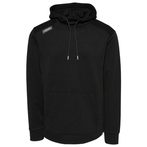 Legends Mens  Hawthorne Tech Hoodie In Black Heather/white