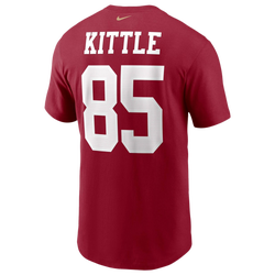 Men's - Nike 49ers Name & Number T-Shirt - Scarlett/Scarlett