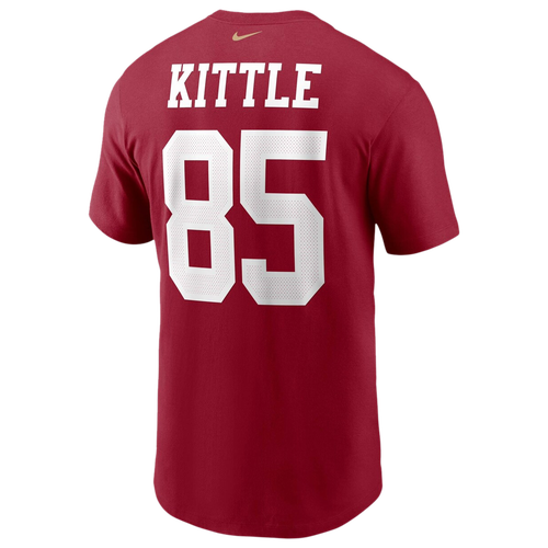 

Nike Mens George Kittle Nike 49ers Name & Number T-Shirt - Mens Scarlett/Scarlett Size M