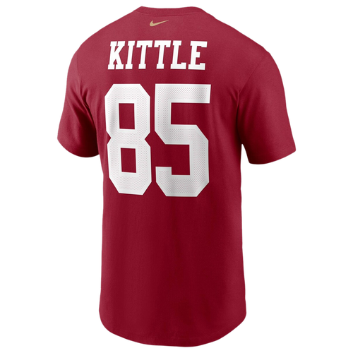 

Nike Mens George Kittle Nike 49ers Name & Number T-Shirt - Mens Scarlett/Scarlett Size S