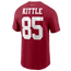 Nike 49ers Name & Number T-Shirt - Men's Scarlett/Scarlett