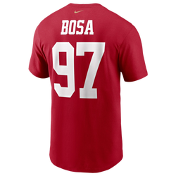 Men's - Nike 49ers Name & Number T-Shirt - Scarlett/Scarlett