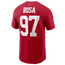 Nike 49ers Name & Number T-Shirt - Men's Scarlett/Scarlett