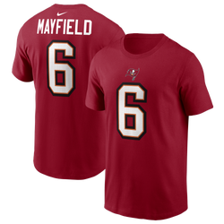 Men's - Nike Baker Mayfield Buccaneers Short Sleeve T-Shirt - Gym Red