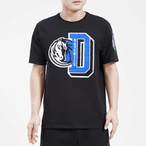 

Pro Standard Mens Pro Standard Mavericks Mash Up T-Shirt - Mens Black/Black Size L