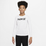 Nike Dri-Fit Long Sleeve Top - Boys' Grade School White