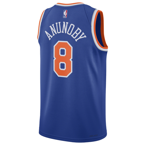 Nike Mens Og Anunoby NBA Knicks Swingman Icon Edition Jersey - - Blue