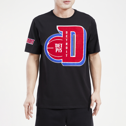 

Pro Standard Mens Pro Standard Pistons Mash Up T-Shirt - Mens Black/Black Size M