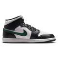 Jordan AJ 1 Mid - Jordan Black/Summit White Gorge Green