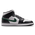 Jordan AJ 1 Mid - Men's Black/Summit White/Gorge Green