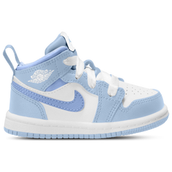 Girls' Toddler - Jordan AJ 1 Mid - Blue/White