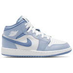 Jordan AJ 1 Mid - Boys' Grade School Blue/White