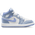 Jordan AJ 1 Mid - Girls' Preschool White/Blue