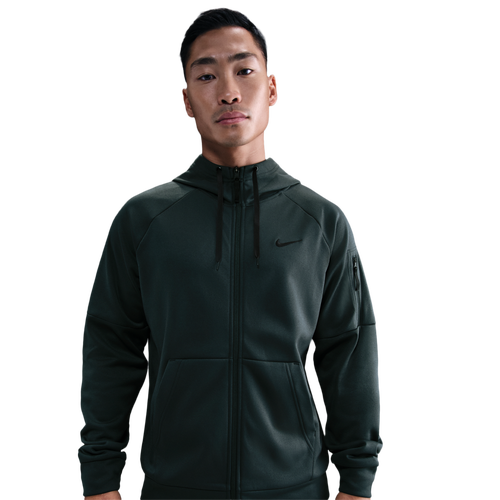  - Nike Therma Fleece Full-Zip Hoodie - Black/Seaweed