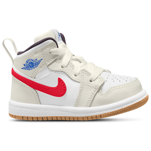 Jordan AJ 1 Mid - Jordan White/Beige Red