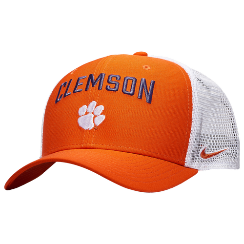 

Nike Mens Nike Clemson Rise Trucker Home Cap - Mens Orange/White Size One Size