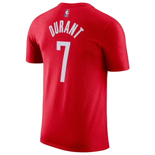 Nike Mens Kevin Durant NBA Houston Rockets Name & Number T-Shirt - - Red