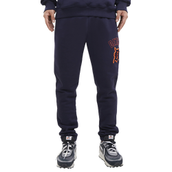 Men's - Pro Standard Tigers Stacked Logo Joggers - Navy/Navy