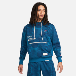 Men's - Nike DF SI Floratone PO Hoodie - Blue/Tan