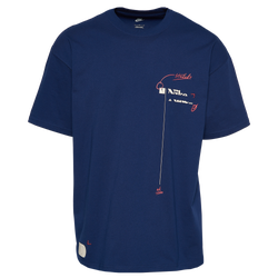 Men's - Nike NSW SS Max90 Floratone T-Shirt - Navy/White