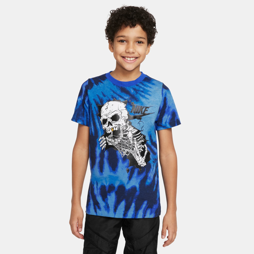 

Boys Nike NSW Frenzy T-Shirt - Boys' Grade School Blue/Black Size L