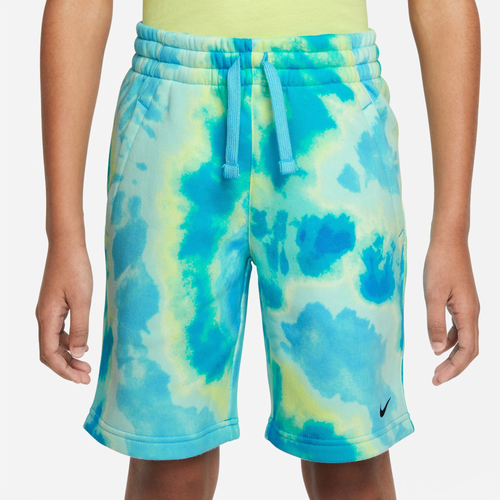 

Boys Nike Nike NSW Club TD Shorts - Boys' Grade School Glacier Blue/Multi Size L