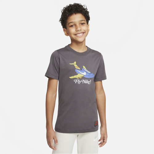 Nike Kids' Boys  Nsw Nostalyeah Ss T-shirt In Brown/multi