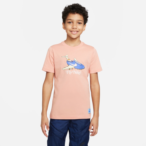 

Boys Nike Nike NSW Nostalyeah SS T-Shirt - Boys' Grade School Light Madder Root/Multi Size XL