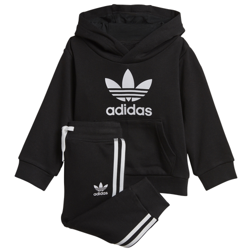 Adidas Originals Kids' Boys Adidas Trefoil Hoodie Set In Black/white