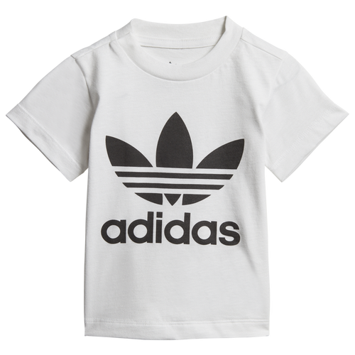 

adidas Originals Boys adidas Originals Trefoil T-Shirt - Boys' Toddler White/Black Size 4T